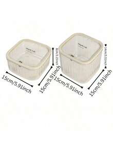 1pc High Quality Transparent Small Desktop Trash Can, Multifunctional Makeup Vanity And Office Desk Organizer - Multicolor - View 1