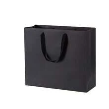 10pcs Black Paper Gift Bags, Suitable For Business, Crafts, Groceries, Parties, Shopping, Birthdays, Retail Goods, Weddings And Black-Themed Holiday Gifts. The Gift Bags Come In 3 Sizes And Are Also Suitable For Valentine's Day. - Black - View 9