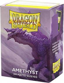 Standard Size Dragon Shield Matte Sleeves 100 Pack |   Premium TCG Card Protectors For Trading Cards - Thạch anh tím - Xem 2