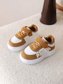 1双儿童/幼儿软底鞋，男童/女童运动跑步鞋 - 駝色 - 查看 1