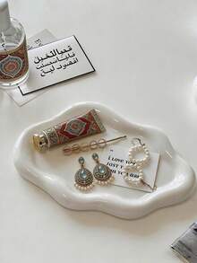 云朵造型树脂托盘，北欧风首饰收纳托盘，首饰展示托盘，女士礼物，卧室家居装饰 - 彩色 - 查看 4