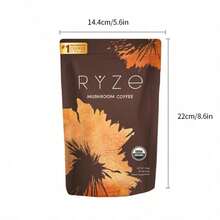 Mushroom Coffee USDA Organic With 6 Adaptogenic Mushrooms And MCT Oil, USA Grown Instant Coffee For Better Energy, Focus, Digestion, Immunity With Cordyceps, Lion's Mane, Turkey Tail, 30 Servings - 3pcs - View 9