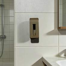 自动锁定毛巾架，极简隐形壁挂式粘钩，高承重浴室挂钩，不伤墙面 - 卡其色 - 查看 8