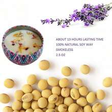 4支装香氛蜡烛套装（四种香型：茉莉、檀香、小苍兰、玫瑰），罐子随机发货。适用于蜡烛、沐浴、瑜伽、节日送礼、母亲节礼物等。 - 彩色 - 查看 5