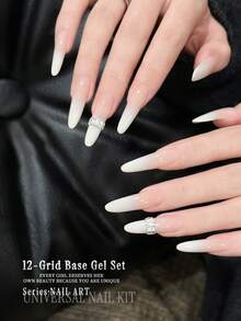 MORDDA 12 Color Pattern Gel Nail Polish, High Saturation Trending Semi-Solid Nail Gel, Professional Salon Use - 彩色 - 查看 7