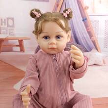 48cm Fully Vinyl Washable Simulated Doll Cute And Lifelike Reborn Dolls Playhouse Toys Birthday Companion Gift - Watermelon Pink - View 6