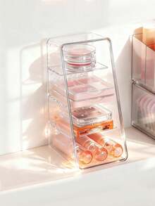 这款单件式化妆品收纳盒可用于存放遥控器、文具、笔记本、口红、化妆品等物品。适用于梳妆台、抽屉分隔板和桌面化妆品收纳，可用作化妆品收纳盒、梳妆台托盘、桌面整理盒和家居收纳盒。适用多种场景，也可用于放置遥控器。 - 彩色 - 查看 2