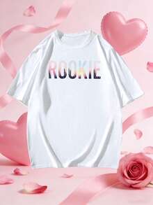 2026ROOKIE Bunter Muster Loose T-Shirt für Damen, Lässig Sommer - Weiss - Visa 5