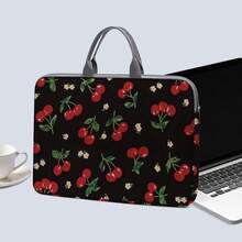 [1 Laptop Case] Fruit-Print Laptop Case, Briefcase-Style Fabric Shell, Fits 14-Inch Laptops, Soft Laptop Sleeve, Briefcase-Style Tablet Case, Zippered Laptop Case, Fixed Laptop Case - Multicolor - View 6