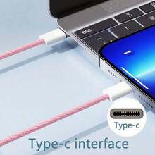 这款 USB-C 转 USB-C 数据线支持 18W 至 60W 快充，适用于各种配备 Type-C 接口的智能手机和蓝牙耳机。它还支持 480Mbps 高速数据传输。兼容 17 和 16。 - 白色 - 查看 4