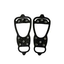 8-Teeth Outdoor Ice Cleats, Anti-Slip Shoe Covers For Snow And Ice, Climbing Crampons Equipment - Black - View 1