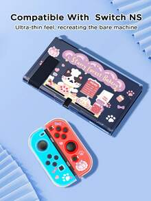 Ayotu Shark & Strawberry & Cat & Heart Theme Protective Case For Switch,Compatible New Switch2(2025)/Switch NS/Switch OLED,Can Be Installed In The Dock Without Removing The Protective Case,Universal Gamepad Protective Cover, Switch Gaming Accessories, Anti-Drop, Scratch-Resistant, Spring Romance/Back To School Gifts/Christmas Gifts/Valentine's Day Gifts - Multicolor - View 26
