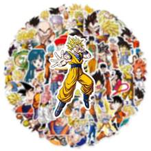 50pcs Anime Style Cute Stickers, Collectible, Includes Characters Like , Krillin, Bulma, Suitable For DIY Scrapbooking, Birthday Party Gifts, Valentine's Day Gifts, Holiday Gifts, Easter Gifts, Easter Crafts - Multicolor - View 3