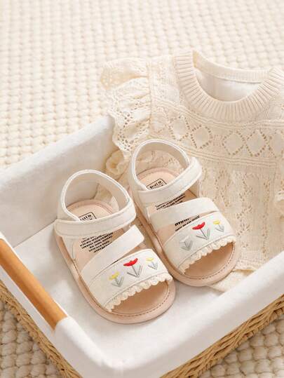 Infant Infant Girls Sandals Summer Shoes Outdoor First Walker Toddler Girls Shoes For Summer