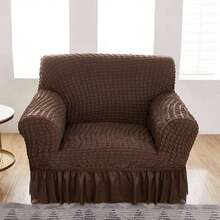 fundas para Sala cubre sillon s elástica de cubre Sofá Suave con Elasticidad de fundas para sala funda sofa y sillones fundas para salas Antideslizante lavable Cómodo (Chocolates 1 Plaza),40806697 - Blanco y Negro - Ver 2