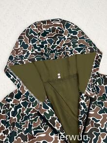 Women's Autumn Clothing Casual Camouflage Print Long-Sleeved Hoodie, Open Collar, Woven Fabric, Suitable For Autumn And Winter, Local Warehouse, Limited Time Offer - 迷彩 - 查看 11