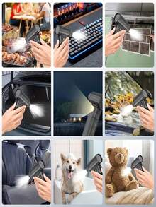 108,000RPM High-Power Cordless Air Duster, Personal Cooling Fan, With 2600mAh Rechargeable Battery, 6-Speed Adjustable, Suitable For Keyboard, Computer, Car And Home Cleaning