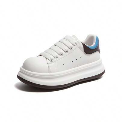 CAMEL CROWN Women's Casual Board Shoes, Four Seasons Spring, Summer, Autumn And Winter Thick Bottom Thousand Shoes Casual Sports Heightening Simple Hundred Board Shoes Small White Shoes