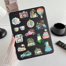 50pcs Simple Outdoor Travel Stickers, Creative Graffiti Stickers, Office Supplies, Mobile Phone And Computer Stickers, High-Value Waterproof Cool Stickers - Multicolor - View 7