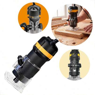 Tupia Laminadora Elétrica 300W Profissional com Acessórios para Marcenaria Entalhe