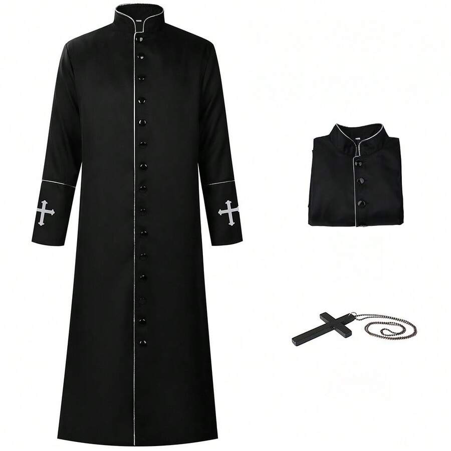 Men Cosplay Clothing - Black - View 1