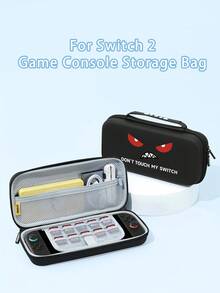 1pc "Don't Touch My Switch" Expression Pattern Protective Case, Suitable For Nintendo Switch 2 (2025), Switch NS/Switch OLED/Lite, Switch Gaming Console Accessories, Storage Bag, Switch Protective Cover, Romantic Gift For Switch Players - Multicolor - View 14
