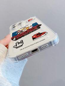 This Cute, Cartoony, And Cheerful Paul Frank Monkey Card Holder Is A Transparent, Full-Coverage Phone Case With Perforations. Compatible With AppleiPhone 17/13/14/15/16/Pro Max. It Features Drop Protection On All Four Corners And Can Hold Cards And Coins. It's A Great Gift For Valentine's Day, Friends, Couples, And New Year's. - Clear - View 5