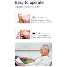 Hearing Aid Wireless Ear Assistance Device Hearing Sound Amplifier for People with Hearing Impairments - Albaricoque - Ver 9