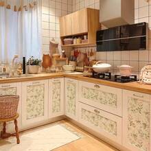 1卷彩色花叶墙纸贴纸，防水易撕，即时粘贴，乙烯基材质，适用于卧室、客厅背景墙、家居装饰、橱柜、桌子、家具翻新，DIY易安装，尺寸：17.7英寸 x 39.3英寸/118.1英寸/196.8英寸 - 薄荷綠 - 查看 8