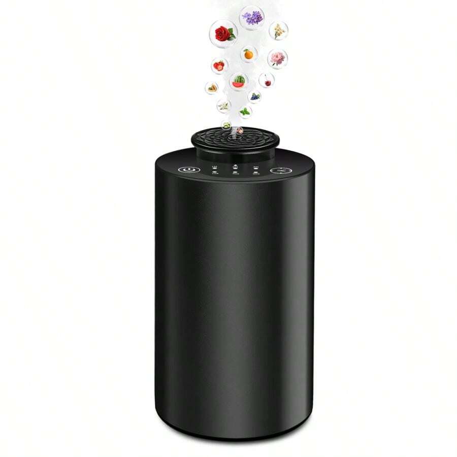 Waterless Essential Oil Diffuser, Portable Aromatherapy Diffuser, With 3 Timer Settings, 4 Level Atomization (Black) - Black - View 1