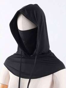 Unisex Ice Silk Thermal Balaclava, Full UV Protection, Suitable For Cycling - Breathable Seamless, Adjustable Drawstring Neck, With Ear Covers, Suitable For Cycling, Motorcycle, Fishing And Other Outdoor Activities, Can Also Be Used As Ladies' Sun Protection Face Mask And Men's Ski Cap - Multicolor - View 9
