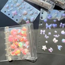 10pcs/Bag A6/A7/M5 Sticker Book Refill Pages, Thick Hard Cover Sticker Notebook Refills, Sticker Notebook Dividers, PP Material, Suitable For Sticker Books, Notebooks, Budget Planners, Scrapbooking, Crystal Bubble Stickers, Back To School Supplies, Student & Office Supplies, Christmas & New Year Gifts - Clear - View 3