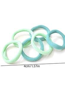 Kit Of Up To 300 Seamless Hair Ties With High Elasticity In Sweet Colors For Children And Adults - 100 件裝 - 查看 10