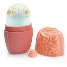 1 Silicone Ice Cream Tool For Beauty Care And Body Cooling, Multifunctional Ice Mold Silicone Face Cream - Hồng nhạt + hồng đậm - Xem 7