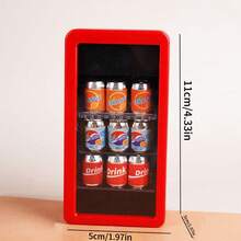 Tủ lạnh siêu thị mini thu nhỏ kèm 9 lon, mô hình ngăn đông, đồ uống chân thực, mô hình siêu thị mini, đồ chơi thực phẩm, hàng hóa cửa hàng tiện lợi, đồ trang trí siêu thị phổ biến, trang trí nhà búp bê, trang trí nhà bếp, vật trang trí bàn làm việc, đồ chơi nhập vai, đồ thủ công bền chắc, thích hợp cho đồ nội thất thu nhỏ, phụ kiện nhà đồ chơi, đồ dùng cửa hàng tiện lợi, trang trí bàn làm việc, trang trí phòng, trang trí cảnh nhà bếp, phụ kiện phòng ngủ, đạo cụ chụp ảnh, quà tặng cá nhân hóa. - Nhiều màu - Xem 13