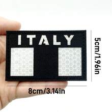 Italy Flag Patch - IR Reflective Tactical Morale Badge With Hook & Loop Fastener For Customizing Clothing, Backpacks, Hats, Vests & Bags - Multicolor - View 15