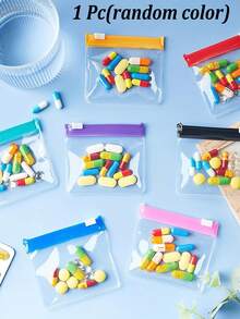 Bolsa de medicina portátil, bolsa de almacenamiento con patrón de pastillas y jeringas de dibujos animados lindos, organizador de medicina compacto y kit de primeros auxilios, kit médico portátil, conveniente para viajes, uso diario/exterior/viajes/dormitorio, accesorio médico esencial para personas conscientes de la salud y viajeros frecuentes, bolsa de medicina pequeña de tela multifuncional, bolsa de primeros auxilios médica portátil, bolsa de medicina para viajes al aire libre, bolsa de almacenamiento de medicina de primeros auxilios para dormitorio, kit de supervivencia, bolsa de almacenamiento de cuidado de la salud diario, regalo del Día del Maestro, regalo de regreso a la escuela, regalo de Pascua - Multicolor - Ver 11