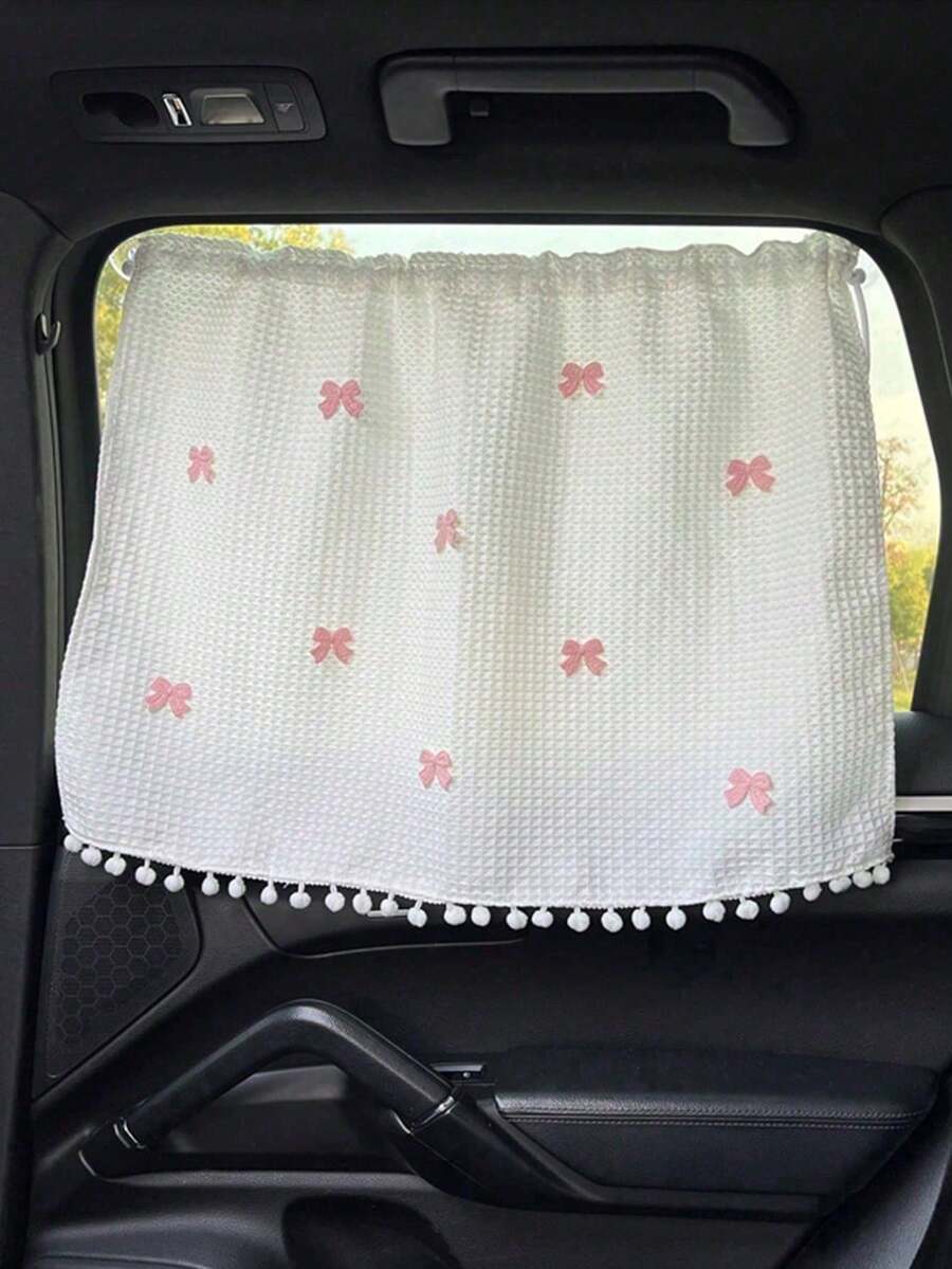 1pc Car Sunshade Side Curtain Suction Cup Type Interior Curtains Baby Children's Sunscreen Thermal Insulation Window Sunshade Curtains