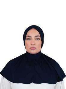 1件装时尚休闲优雅速戴头巾帽，经典简约时尚休闲优雅，采用丝滑柔软透气的粘胶混纺面料，长帽檐，两用速戴围巾运动帽，适合日常生活、节日、聚会、宗教仪式等场合。 - 多色 - 查看 10