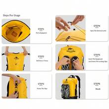 Naturehike 1pc Waterproof Dry & Wet Separation Backpack, 20/30/40L Waterproof Backpack For Swimming, Boating - Multicolor - View 9