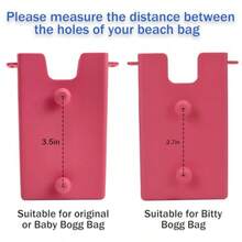 Baby Pink Plastic Phone Case Holder Accessory Compatible With Bogg Bags For Beach Tote Bag Keeps Phone Handy And Secure 1 PC - 淺粉色 - 查看 2