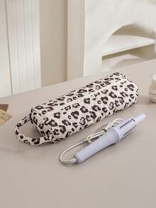 1 pieza Bolsa de almacenamiento acolchada y estampada de gran capacidad para secador de pelo, puede contener secador de pelo, rizador, pinzas para el cabello, plancha y otras herramientas de peinado, adecuada para viajes, hogar, almacenamiento de cosméticos, gran regalo para Año Nuevo, Día de San Valentín, damas de honor - Multicolor - Ver 17
