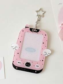 1 PC Girl Cartoon Wings Mobile Pendant 3-Inch Star Chasing Hollow Small Card Display Card Set Gooka Hard Card Set - Multicolor - View 13