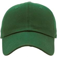 Classic Unisex Cotton Baseball Cap Adjustable Low Crown Plain Dad Hat Casual Summer Hat For Men Women - Dark Forest Green - View 2