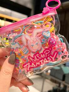 200个/包 一次性彩色发圈、发绳、小号发皮筋、不伤头发的发饰 - 彩色 - 查看 6