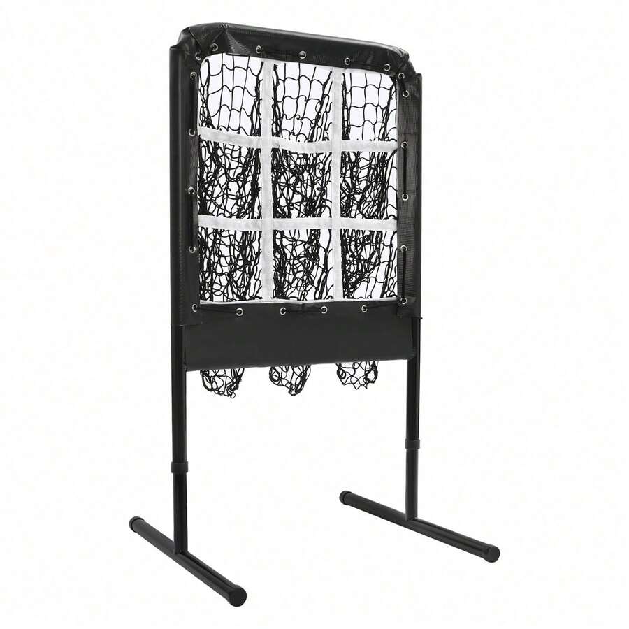 Baseball & Softball Pitchers Target | 9 Pocket Pitching Net Height Adjustable - Default - View 1