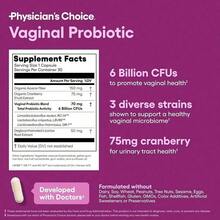 Physician's CHOICE Probiotics For Women - PH Balance, Odor Control, Yeast Balance, Flora & Feminine Health - 6B  With Organic Prebiotics And Cranberry Extract - 30 CT - 1件 - 查看 5