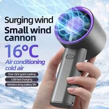 300mAh Mini Handventilator mit USB Schnellladung, leise und hochgeschwindig, tragbarer Elektroventilator, persönliche Nutzung Outdoor und auf Reisen, süßes Design - Verschiedenfarbig - Übersicht 1