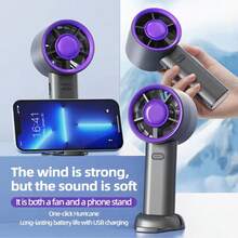 300mAh Mini Handventilator mit USB Schnellladung, leise und hochgeschwindig, tragbarer Elektroventilator, persönliche Nutzung Outdoor und auf Reisen, süßes Design - Verschiedenfarbig - Übersicht 2