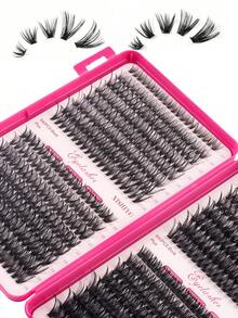 Bộ 640 sợi mi giả 4 trong 1, bao gồm keo, nhíp và cọ mi, phù hợp cho người mới bắt đầu tự trang điểm mắt, dễ sử dụng, các cụm mi rời tiện lợi, số lượng mi lớn, thích hợp cho trang điểm hàng ngày/hoạt hình/cosplay/cổ điển/mắt mèo/mắt cáo/cô gái dịu dàng/trang điểm mắt nhẹ nhàng và đậm nét. - màu đen - Xem 10